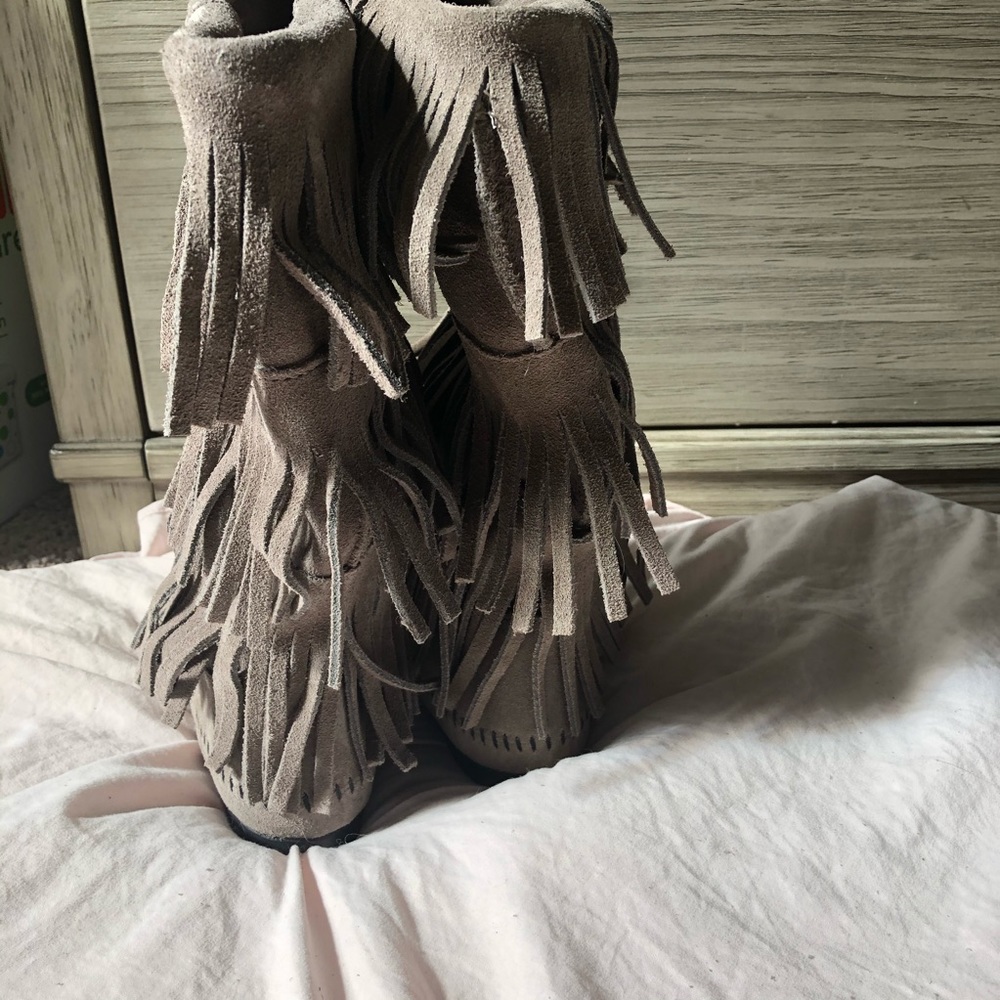 Minnetonka 3 Layer Fringe Boot - image 7